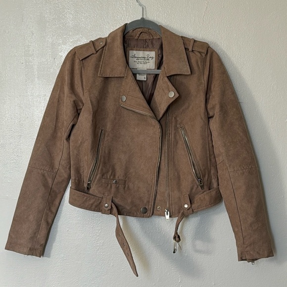 Faux suede moto jacket - Picture 1 of 10